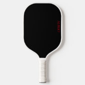 Speciaal uitgeruste Pickleball Paddle zwart en roo (Voorkant)