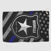 Speciaal uitgeruste politieagent Cop Flag van de N Golfhanddoek (Horizontaal)