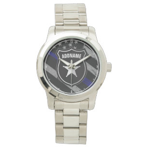 Speciaal uitgeruste politieagent Cop Flag van de N Horloge