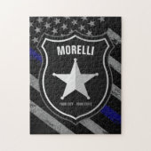 Speciaal uitgeruste politieagent Cop Flag van de N Legpuzzel (Verticaal)