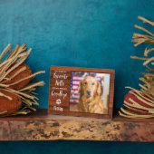 Speciaal uitgeruste Rustic Photo Pet Memorial Fotoplaat (Zijkant)