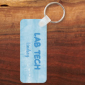 Speciaal uitgeruste Sleutelhanger blauw-laboratori (Achterkant)