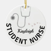 Speciaal uitgeruste verpleegster keramisch ornament (Voorkant)