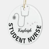 Speciaal uitgeruste verpleegster keramisch ornament (Links)