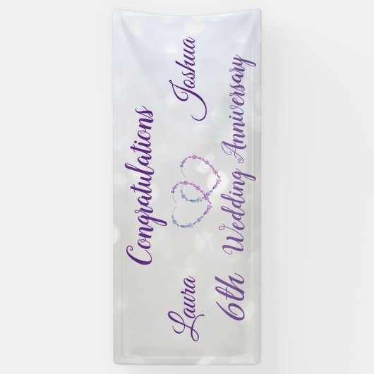 Speciaal uitgeruste zestigste Jubileum-banner Spandoek (Verticaal)