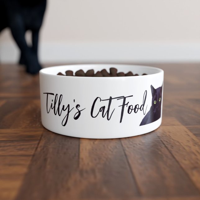 Speciaal uitgeruste zwarte kat Bowl Voerbakje (Creator heeft geüpload)