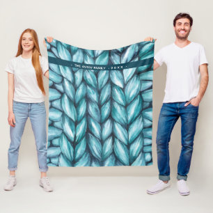 Speciaal uitgezonden blauwe Waterverf Fleece Deken