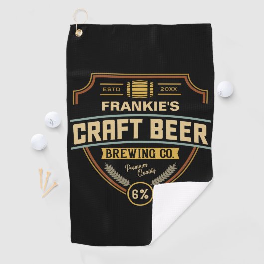 Speciaal uitrolbedrijfsbalk voor kraftbietenlabel golfhanddoek (Insitu)