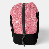 Speciaal uitstrijkroze glittereffect toilettasje (Rechts)
