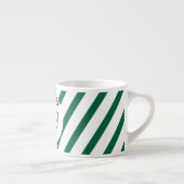 Speciaal uittrekken Koffiebeker Groen gestreept Espresso Kop (Rechts)
