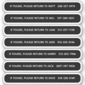 Speciaal uitwendige identificatie van Pickleball P Sticker (Voorkant)