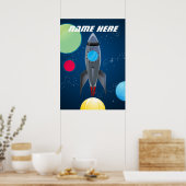 Speciaal uitzetbaar ultraruimtevaartuig poster (Keuken)