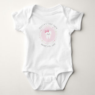 Speciaal uitzicht van mijlpalen voor eerste Baby. Romper