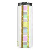 Speciaal Unicorn Face Pastel en Gold Glitter Thermosbeker (Achterkant)