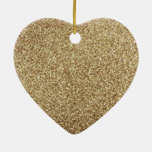 Speciaal Unicorn Gold Glitter XMAS Ornament (Achterkant)