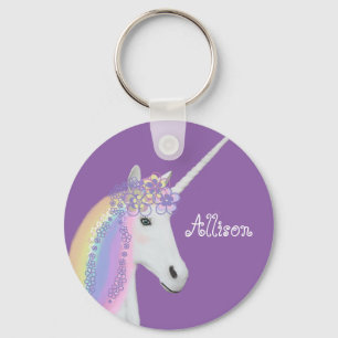 Speciaal Unicorn Rainbow Glamor Chic Sleutelhanger