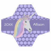 Speciaal Unicorn Rainbow Paars Voetbal (Enkel)