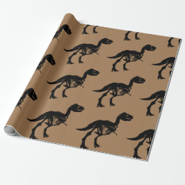 Speciaal uniek dinosaurusskelet- verpakkingspapier cadeaupapier