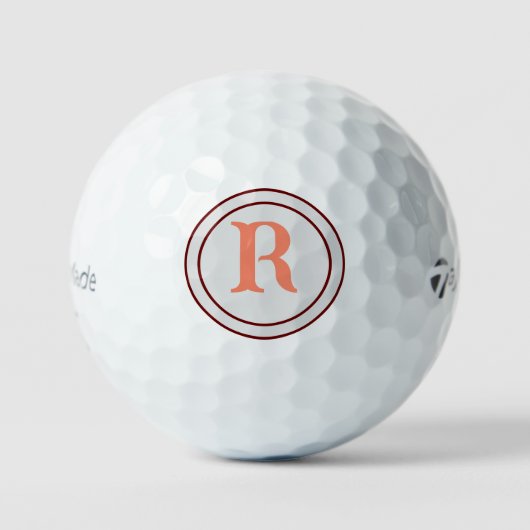 Speciaal uw snelle naam monogram bedrijf logo golfballen (Voorkant)