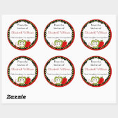 Speciaal van de keukenappels ronde sticker (Vel)