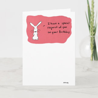 Speciaal verzoek op uw verjaardag