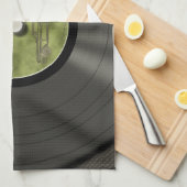 Speciaal vinylrecord theedoek (Quarter Fold)