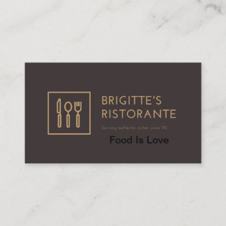Speciaal visitekaartje Restaurant