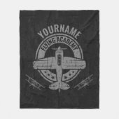 Speciaal vliegveld Pilot Flying Academy Fleece Deken (Voorkant)