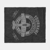 Speciaal vliegveld Pilot Flying Academy Fleece Deken (Voorkant (Horizontaal))