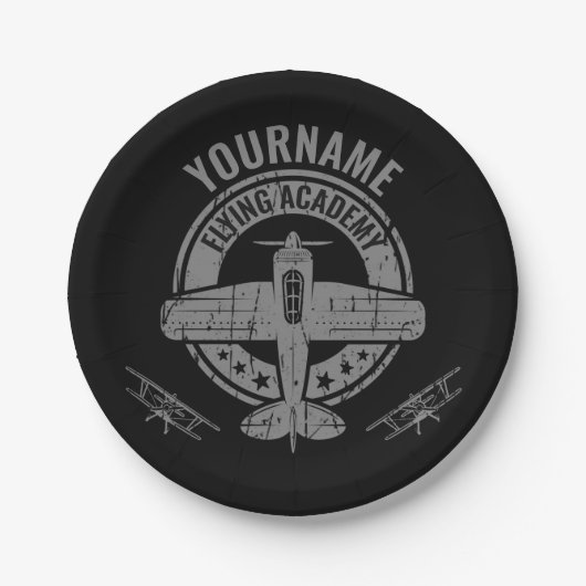 Speciaal  vliegveld Pilot Flying Academy Papieren Bordje (Voorkant)