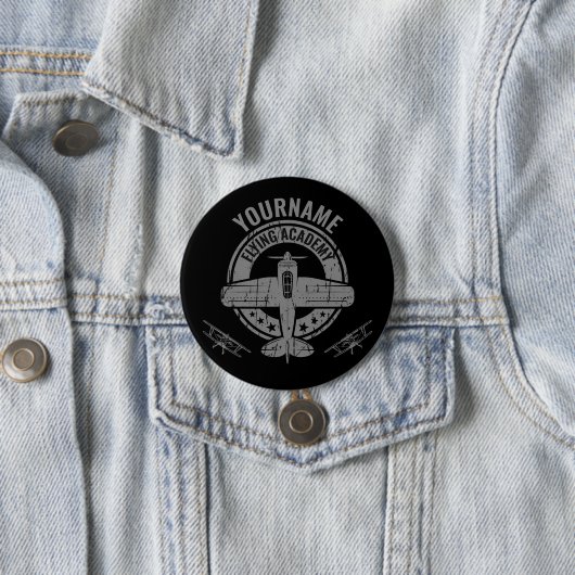 Speciaal  vliegveld Pilot Flying Academy Ronde Button 7,6 Cm (In situ)