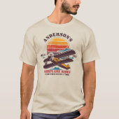 Speciaal  vliegveld Pilot Retro Academy T-shirt (Voorkant)
