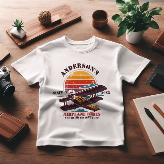 Speciaal  vliegveld Pilot Retro Academy T-shirt