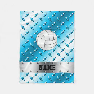 Speciaal volleybalwolruitstaal fleece deken