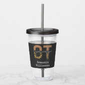 Speciaal voor beroepsmatige therapieconoom OT-Cade Acryl Drinkbeker (Voorkant)