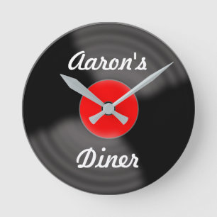 Speciaal voor de rode-plateauklok van het Retro-ro Ronde Klok