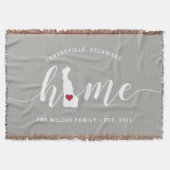 Speciaal voor de thuisstaat Delaware Rustic Deken (Voorkant)