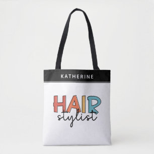 Speciaal voor haar bestemde stylist retro Hairdres Draagtas