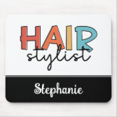 Speciaal voor haar bestemde stylist retro Hairdres Muismat (Voorkant)