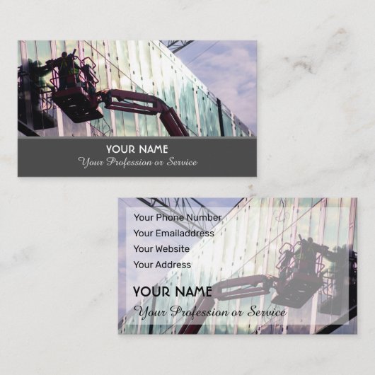 Speciaal voor hydraulische hijsinstallaties en hef visitekaartje (Voorkant / Achterkant)