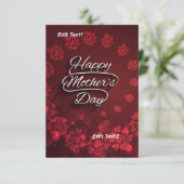 Speciaal voor je moeder: met liefde gevulde kunstc bedankkaart (Staand voorkant)