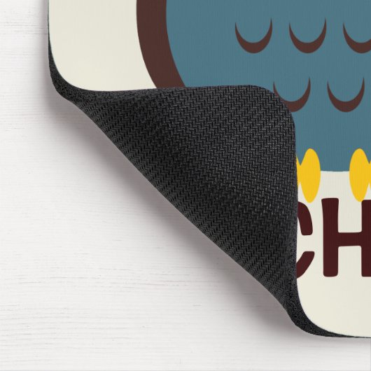 Speciaal voor kinderen uitgeruste Owl Mousepad Muismat (Hoek)