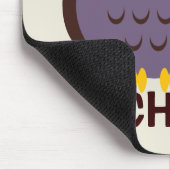 Speciaal voor kinderen uitgeruste Owl Mousepad Muismat (Hoek)