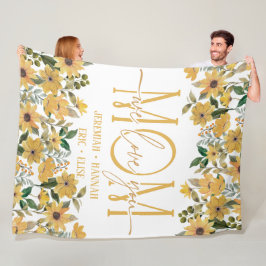 Speciaal voor mam met Blush Flowers Fleece Deken