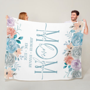 Speciaal voor mam met Blush Flowers Fleece Deken