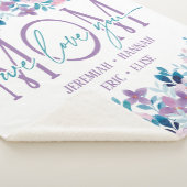 Speciaal voor mam met Blush Flowers Sherpa Deken (3/4)