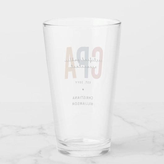 Speciaal voor Retro CPA gecertificeerde openbare a Glas (Achterkant)