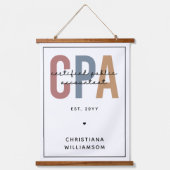 Speciaal voor Retro CPA gecertificeerde openbare a Hangend Wandkleed (Voorkant)