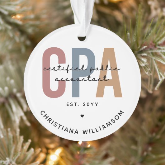 Speciaal voor Retro CPA gecertificeerde openbare a Ornament (Boom)