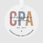 Speciaal voor Retro CPA gecertificeerde openbare a Ornament (achterkant)